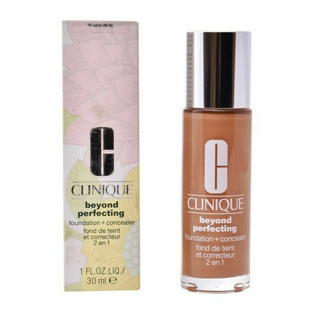 Fluid makeup basis clinique beyond perfecting nº 18 sand