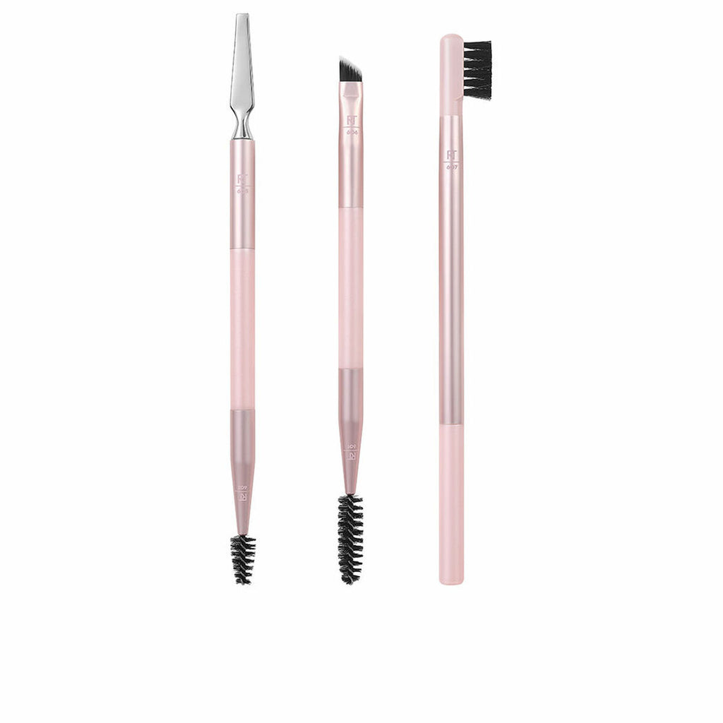 Set mit schminkbürsten real techniques brow styling rosa 3