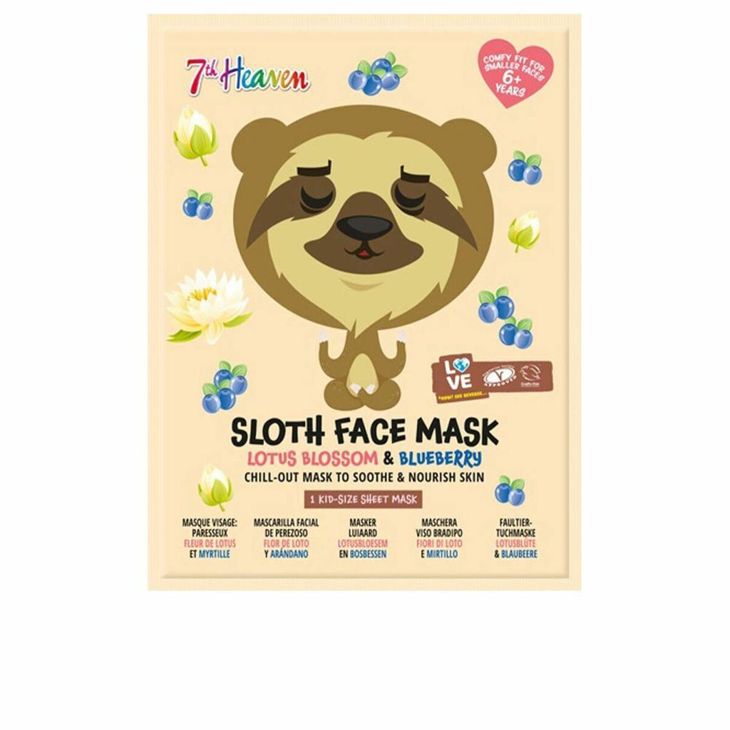 Beruhigende maske 7th heaven animal sloth lotusblume