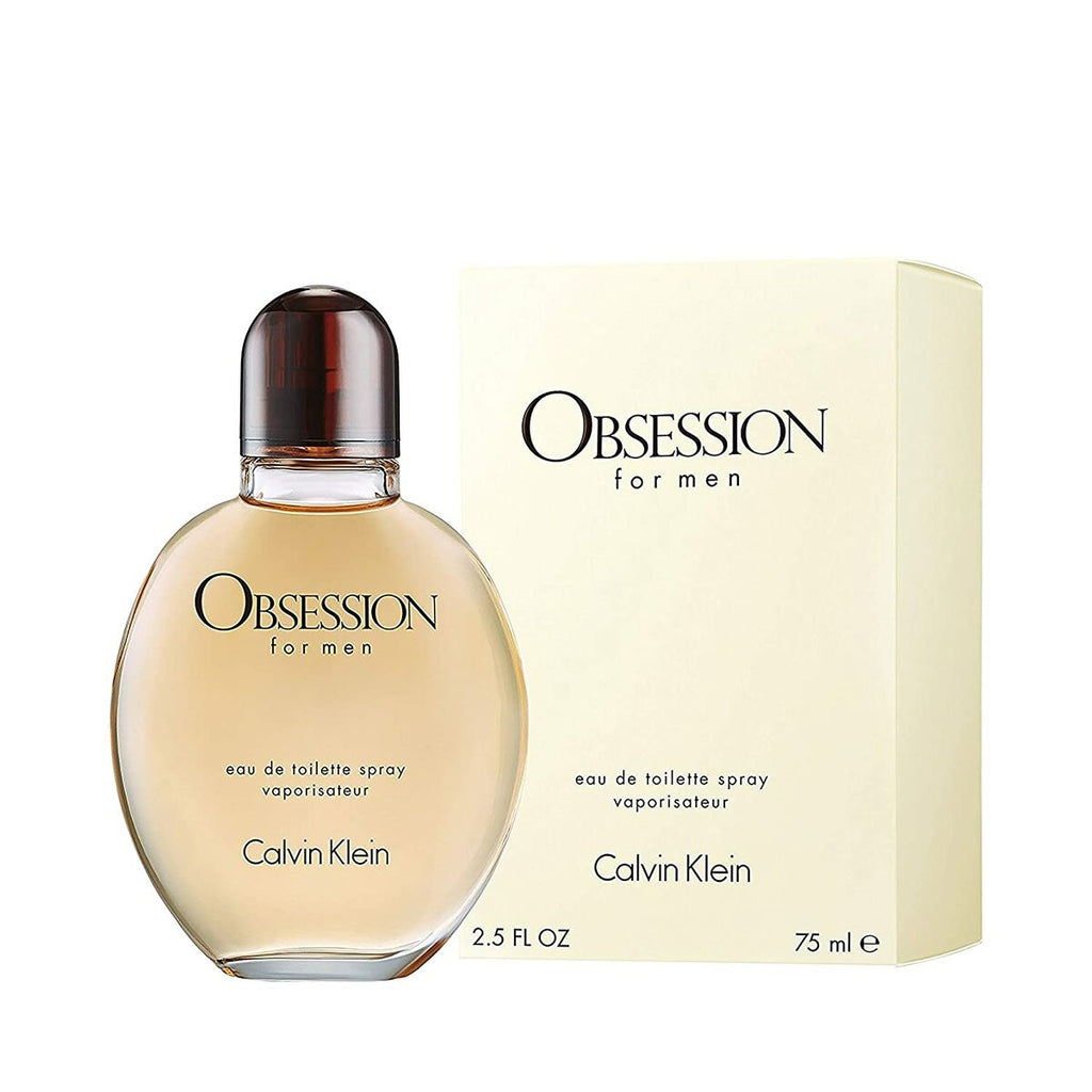 Herrenparfüm calvin klein edt obsession 75 ml - schönheit