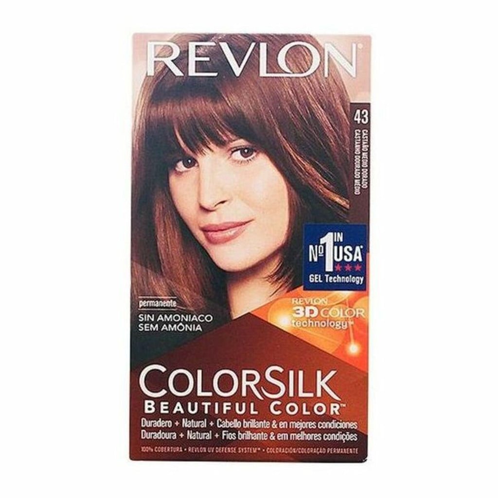 Amoniakfreie färbung colorsilk revlon cs goldkastanie (1