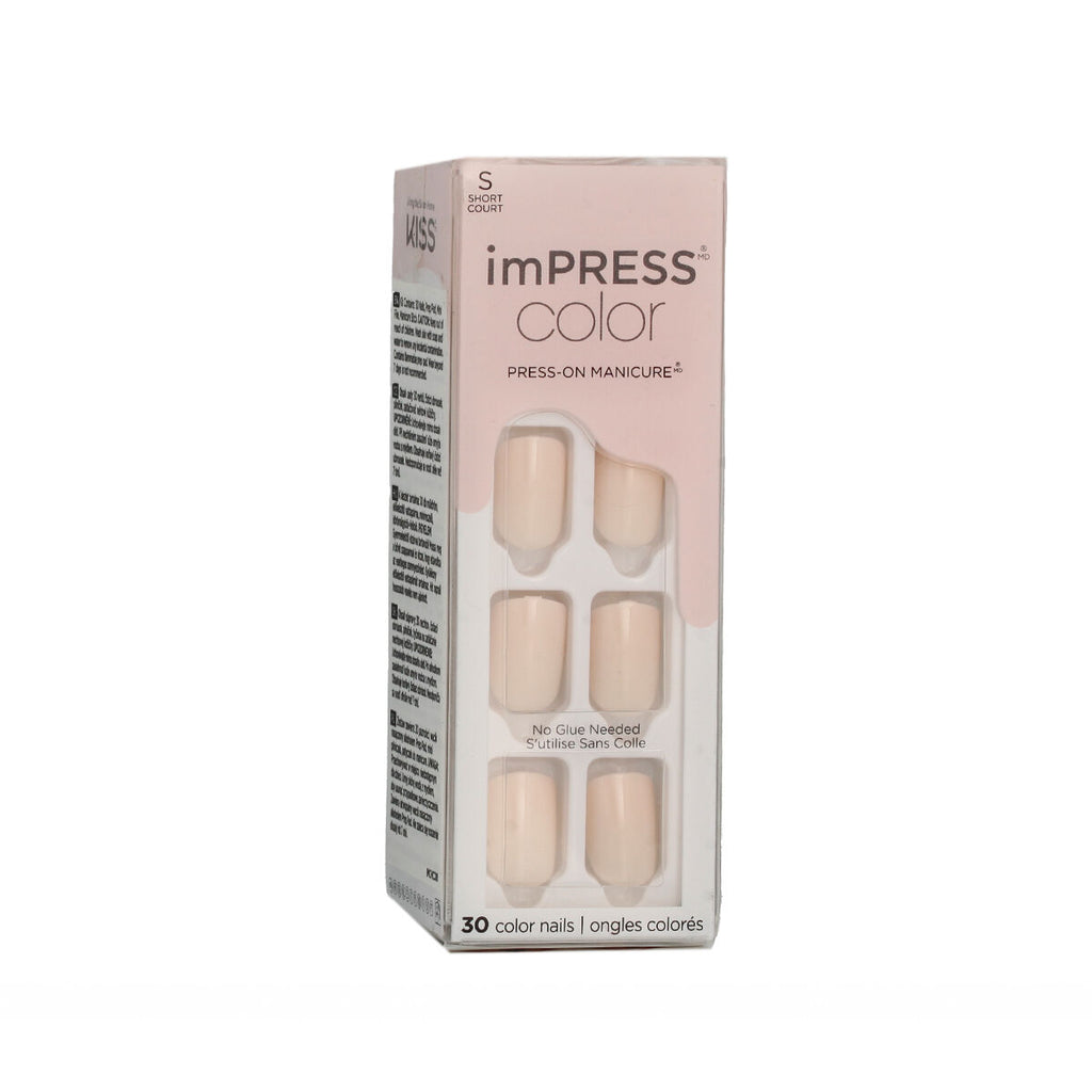 Falsche nägel kiss impress color nº 001 point pink (30