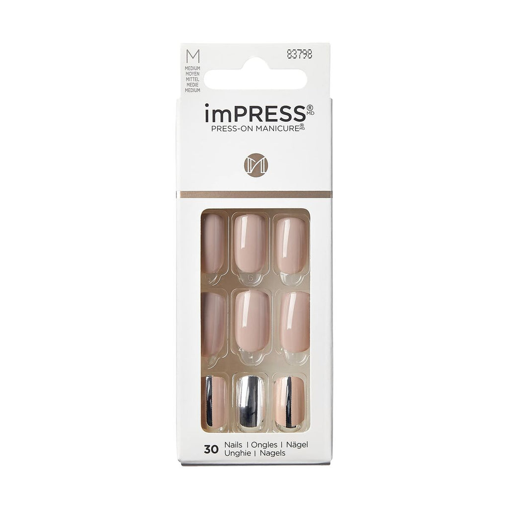 Falsche nägel kiss impress color cloudy (30 stück)