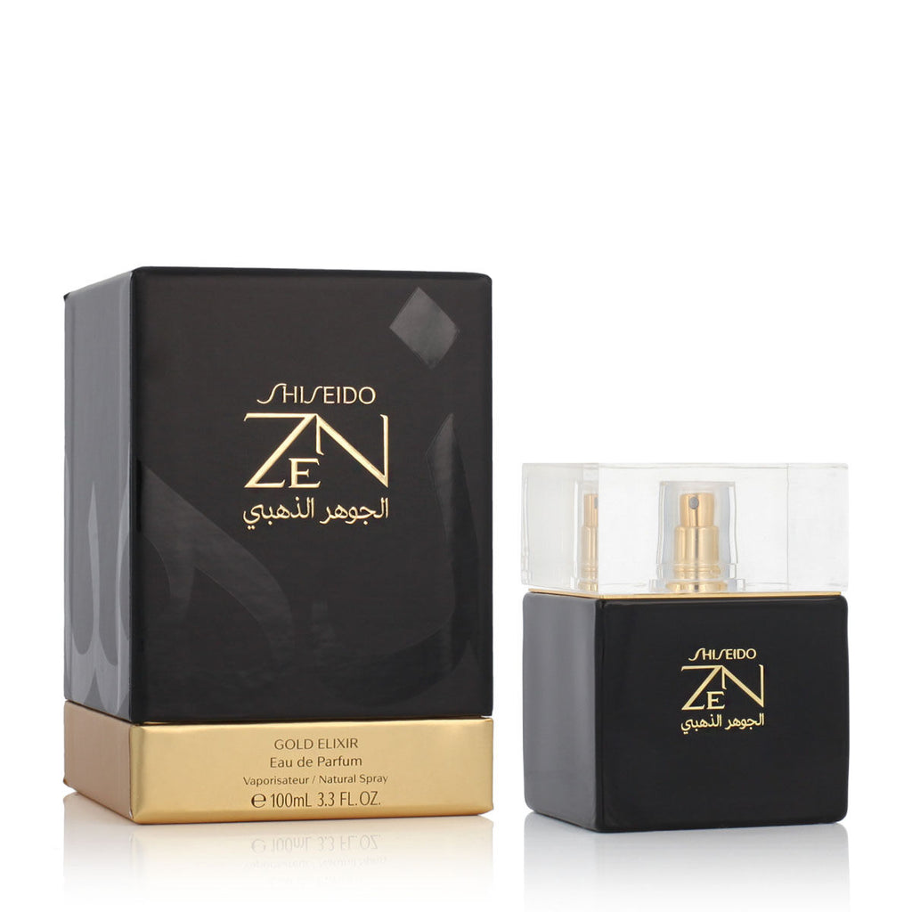 Damenparfüm shiseido edp zen gold elixir (100 ml)