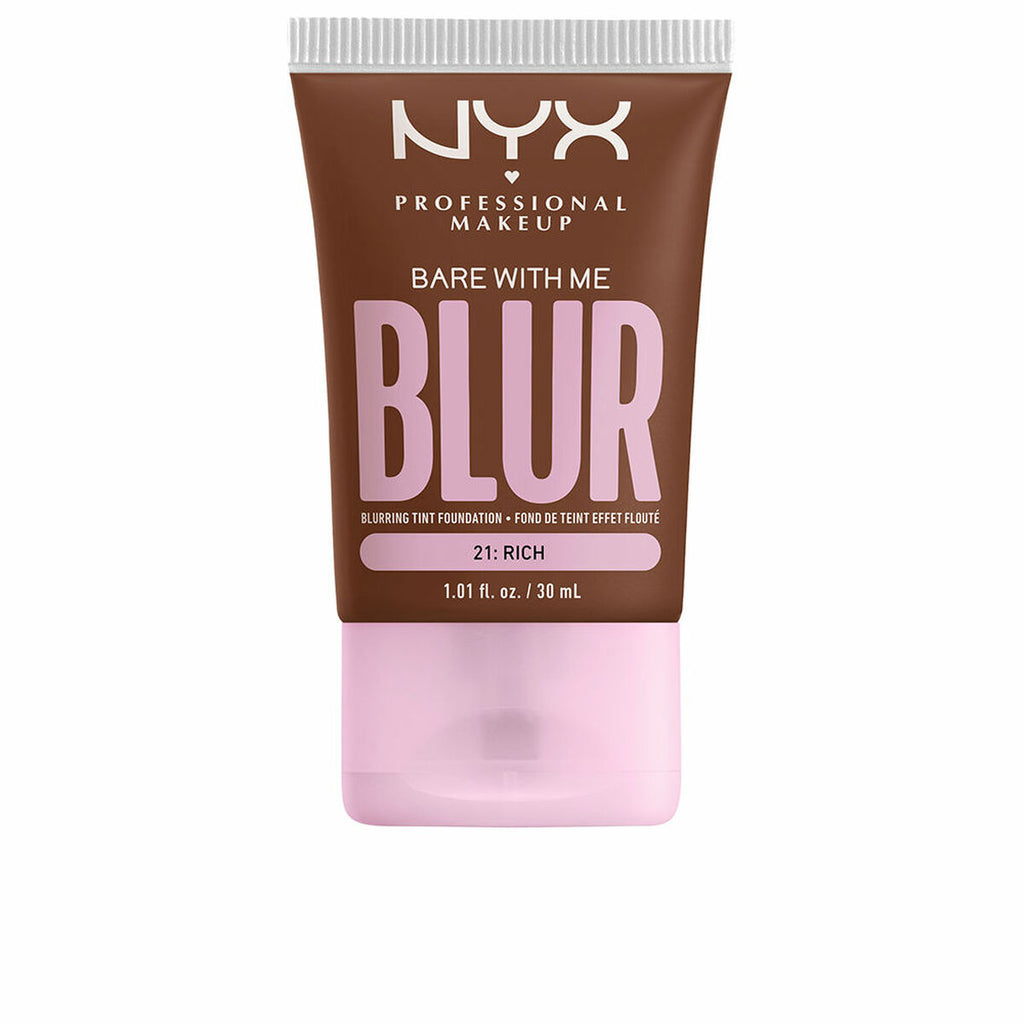 Cremige make-up grundierung nyx bare with me blur nº 21