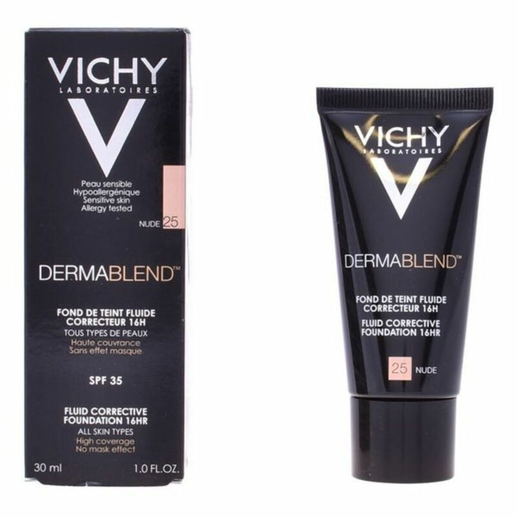 Flüssig-make-up-grundierung dermablend vichy spf 35 30 ml