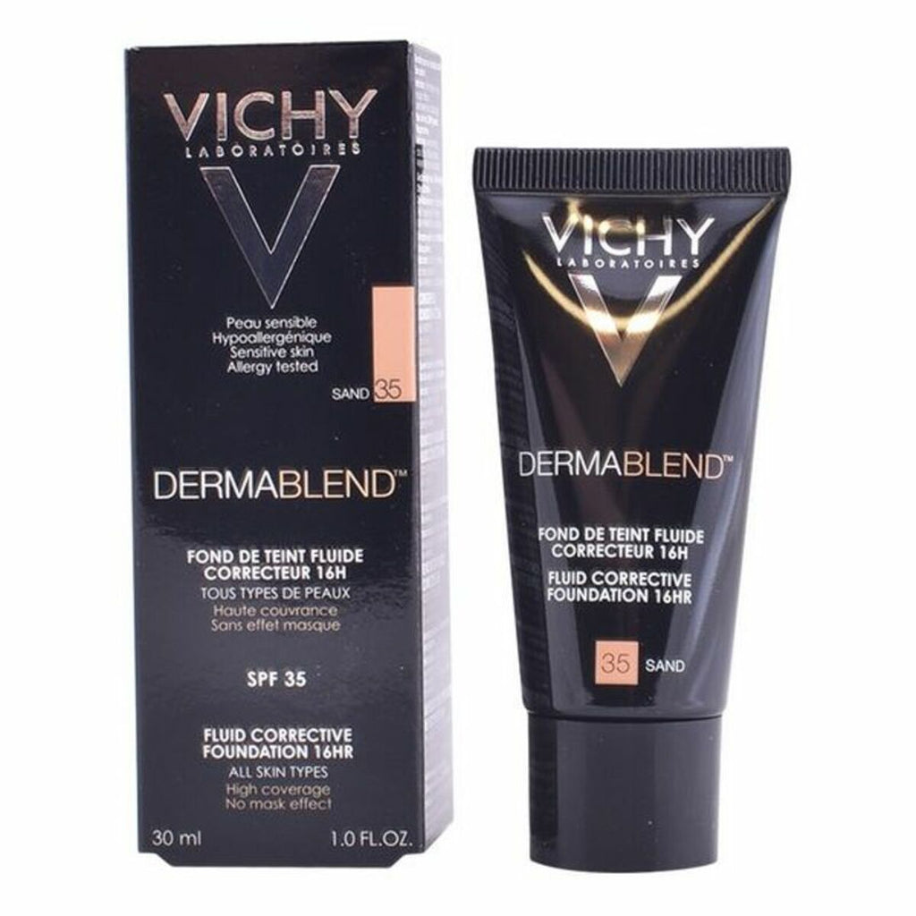 Flüssig-make-up-grundierung dermablend vichy spf 35 30 ml