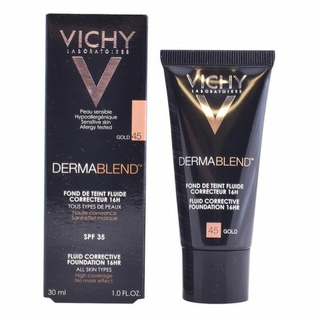 Flüssig-make-up-grundierung dermablend vichy spf 35 30 ml