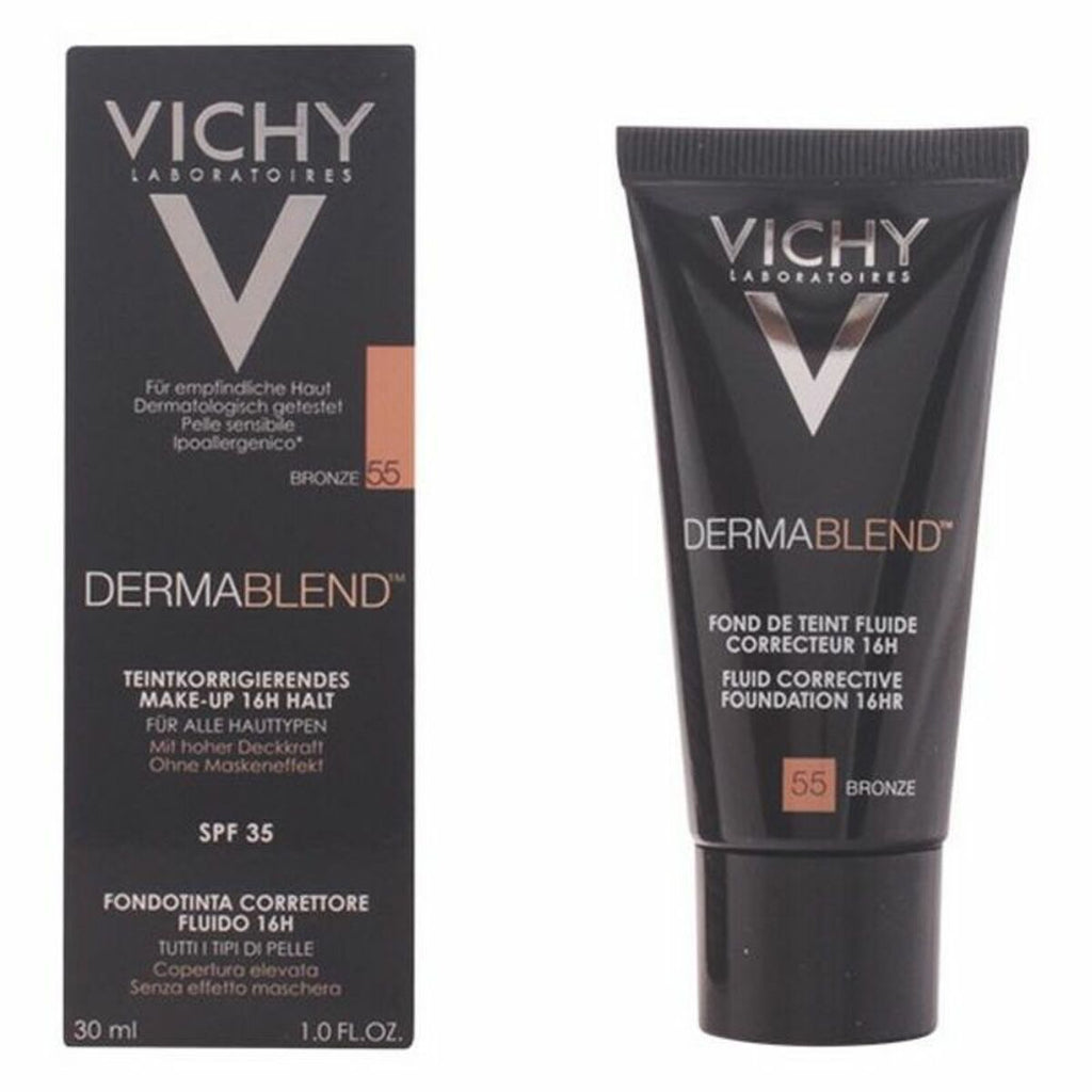 Flüssig-make-up-grundierung dermablend vichy spf 35 30 ml