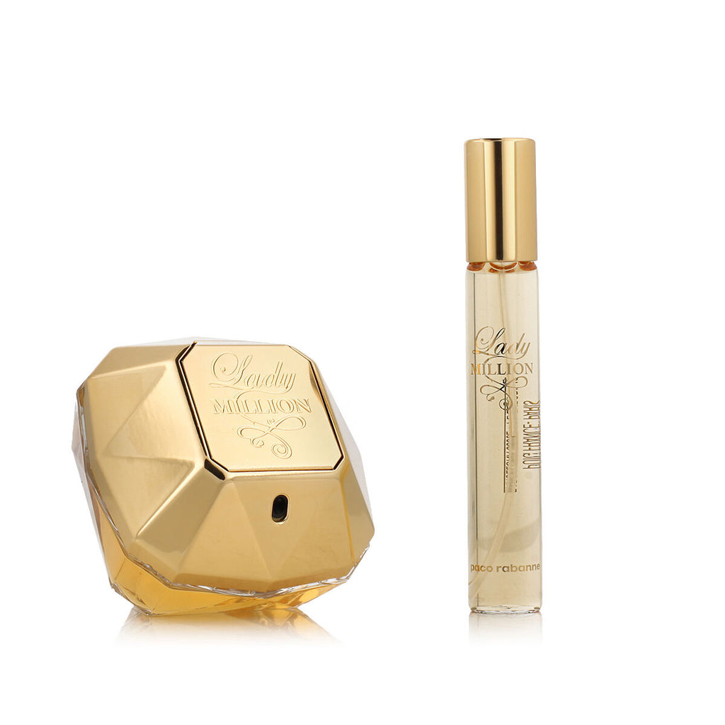 Unisex-parfüm paco rabanne lady million edp 2 stücke