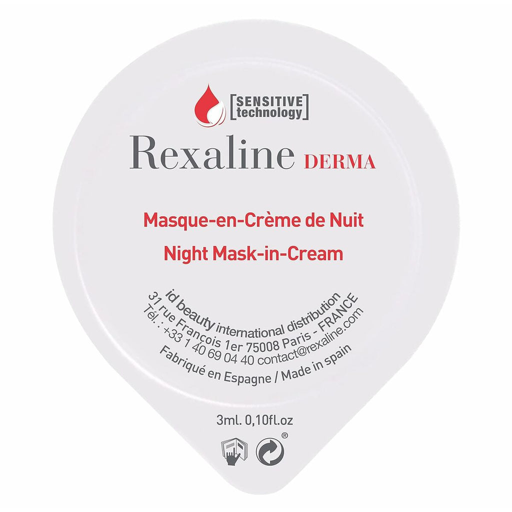 Feuchtigkeitsspendende nachtmaske rexaline derma 3 ml x 6