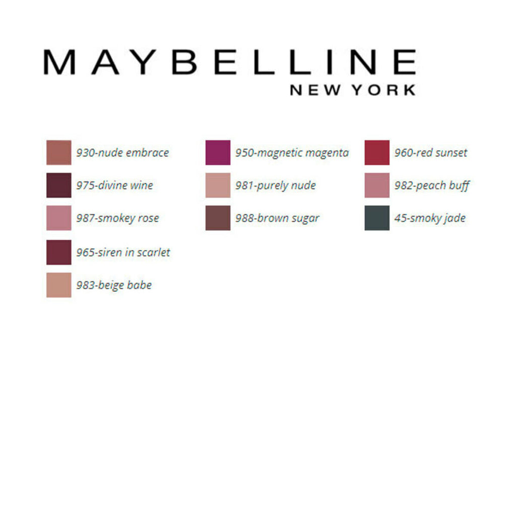 Lippenstift color sensational mattes maybelline