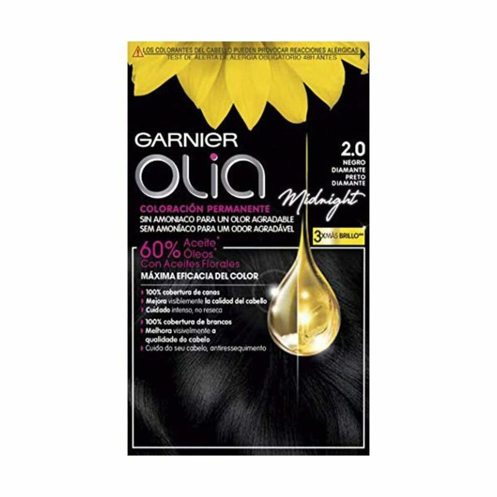 Dauerfärbung garnier olia ohne ammoniak nº 2.0 black