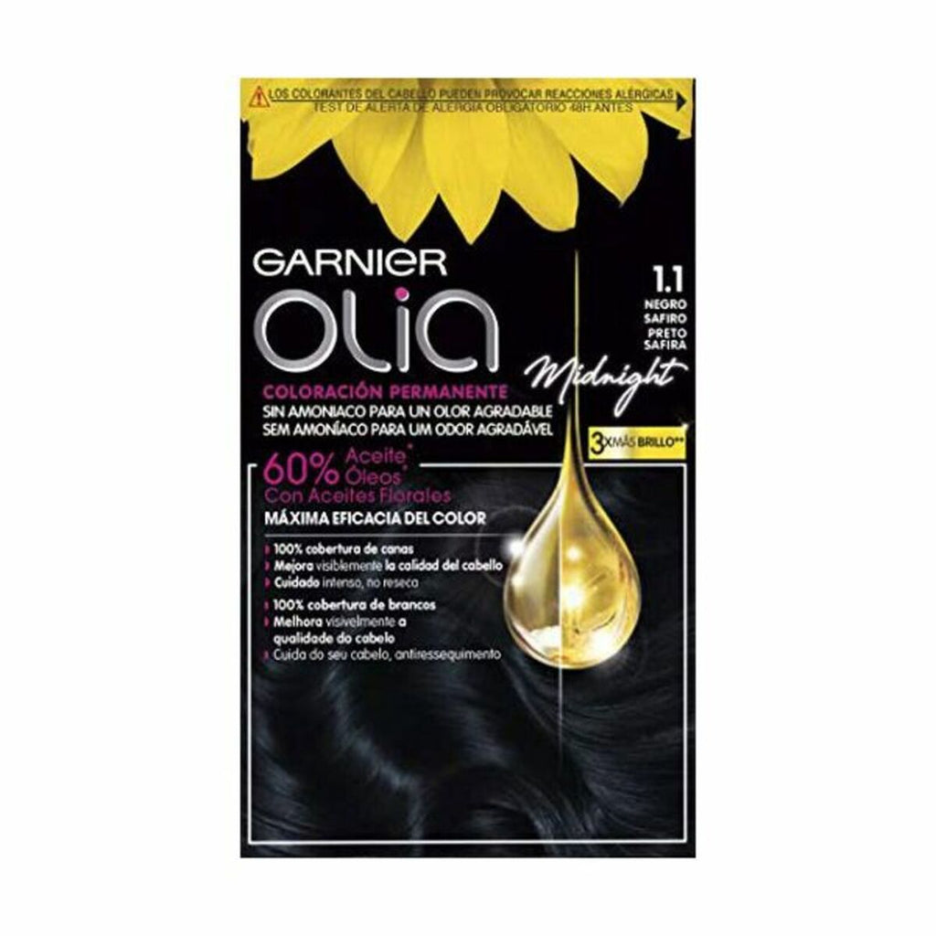 Dauerfärbung garnier olia ohne ammoniak nº 1,10 black