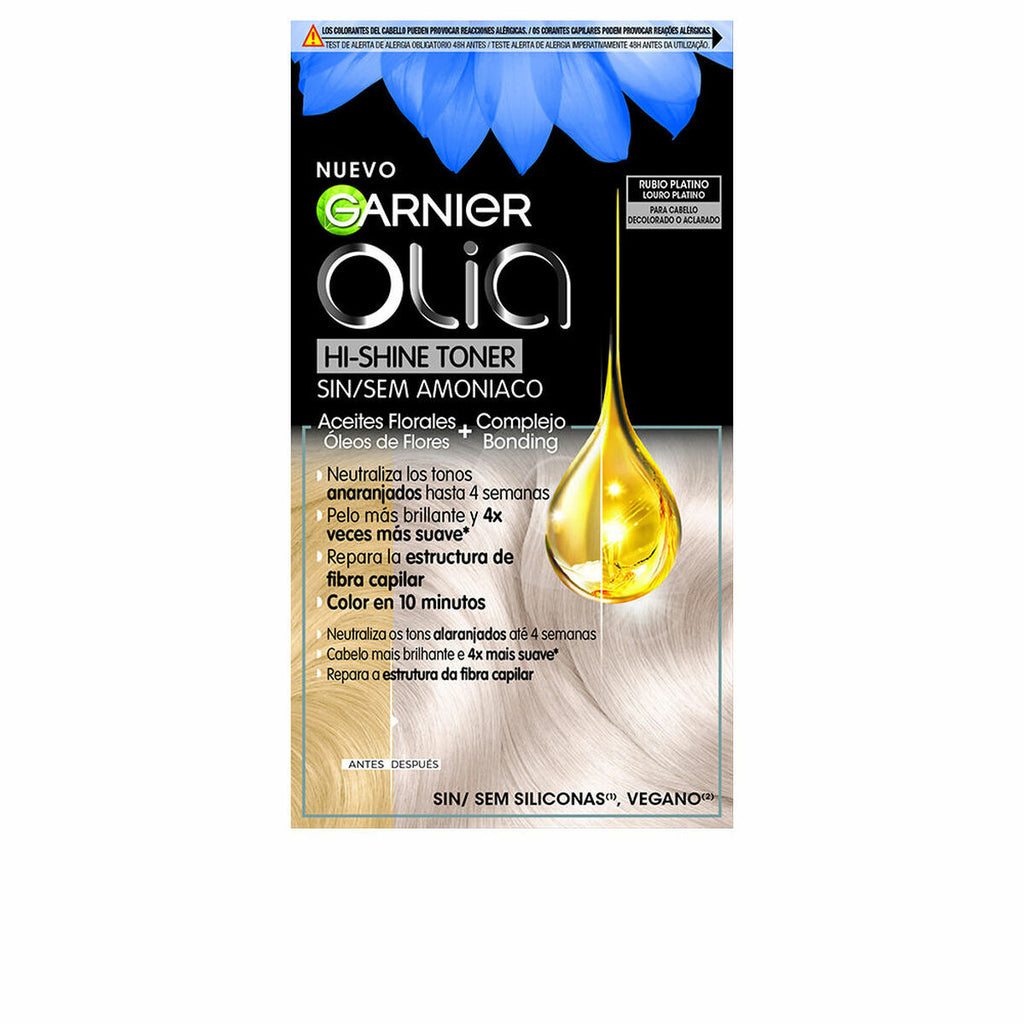 Demi-permanentes färbemittel garnier olia hi-shine toner