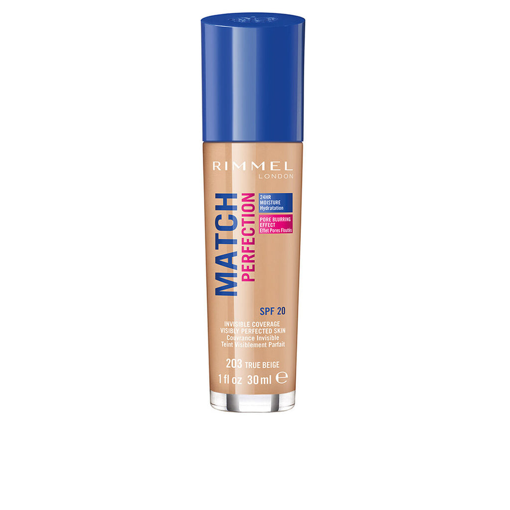 Fluid makeup basis rimmel london match perfection nº 203