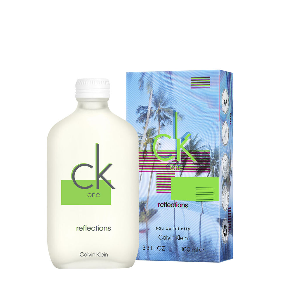 Unisex-parfüm calvin klein edt ck one reflections 100 ml