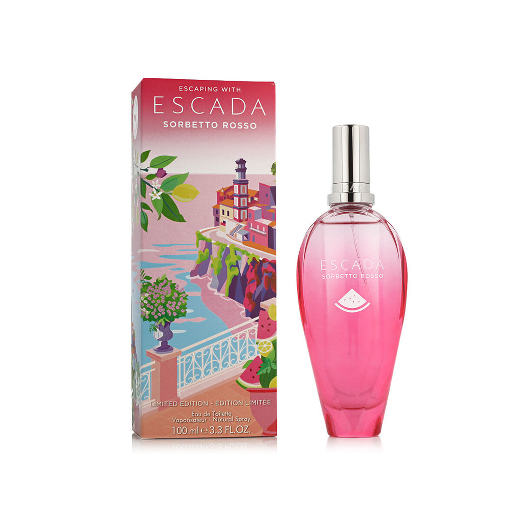 Damenparfüm escada escaping with sorbetto rosso edt 100 ml