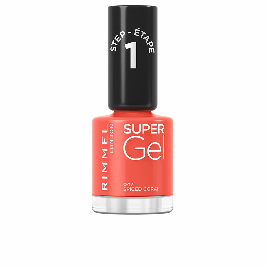 Nagellack rimmel london super gel nº 047 spiced coral 12