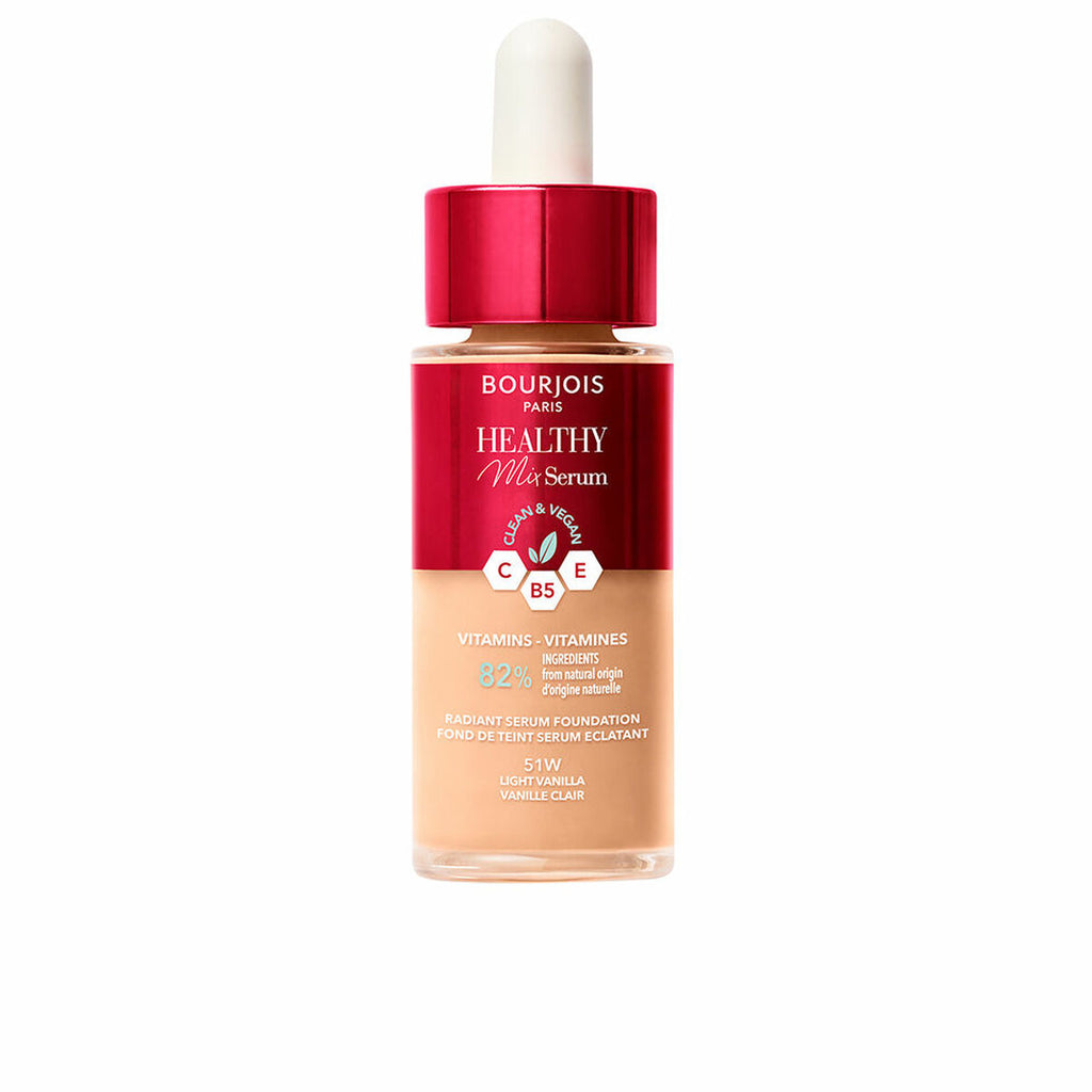 Fluid makeup basis bourjois healthy mix serum nº 51w light