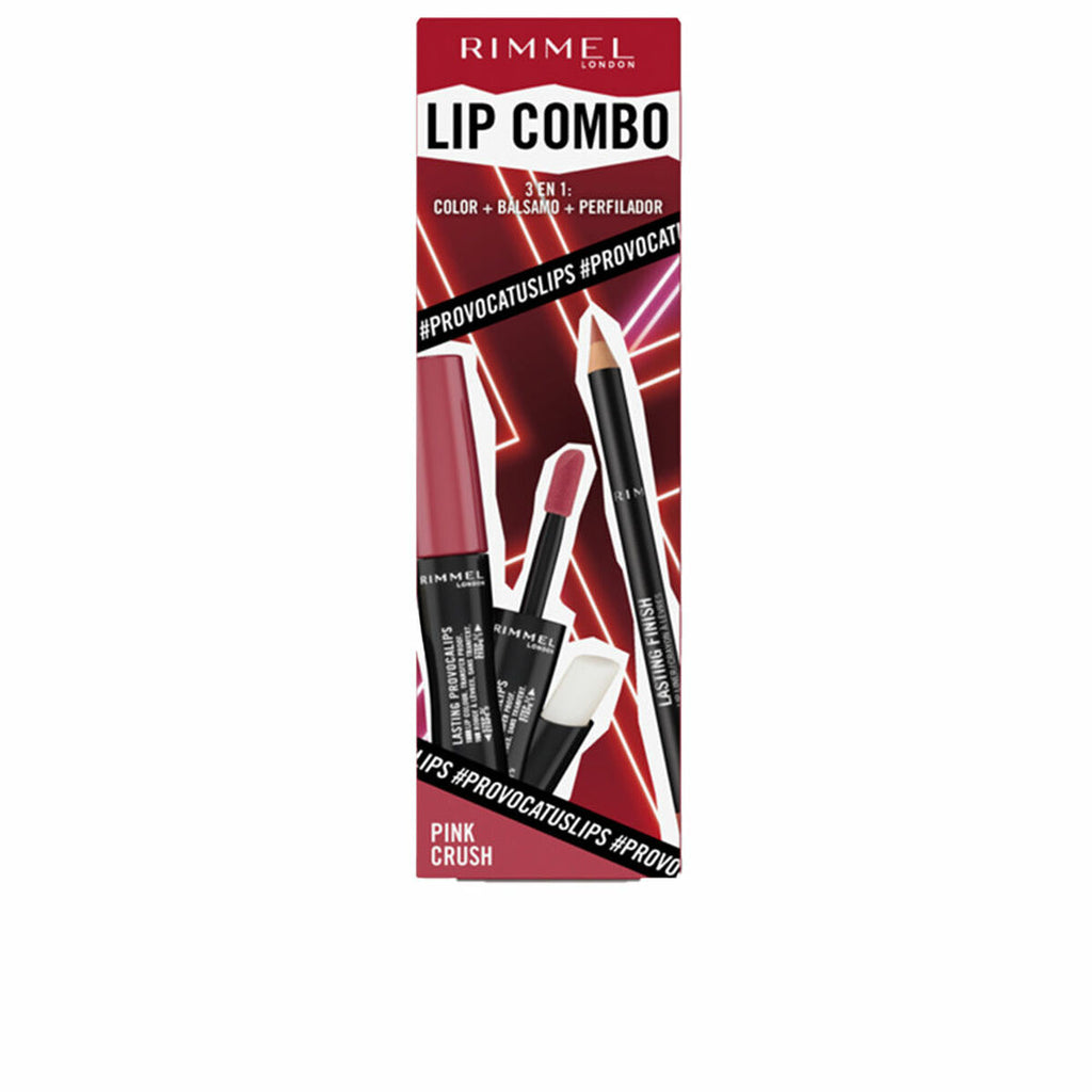 Schminkset rimmel london lip combo 3 stücke pink crush