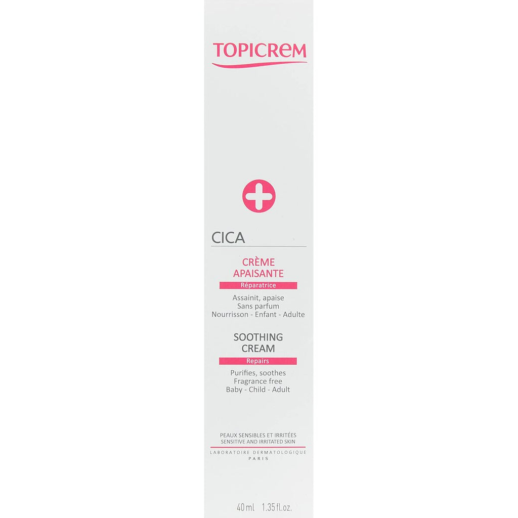 Beruhigende creme topicrem cica + 40 ml - schönheit