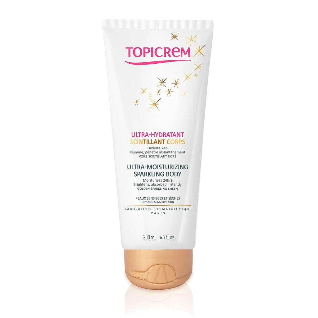 Body milk topicrem um sparkling 200 ml gold (1 stück)