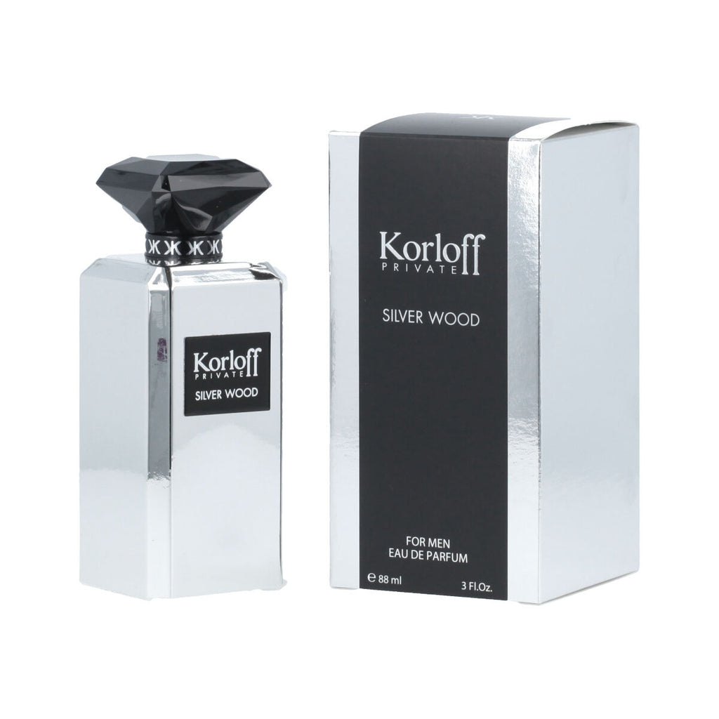 Herrenparfüm korloff edp silver wood (88 ml) - schönheit