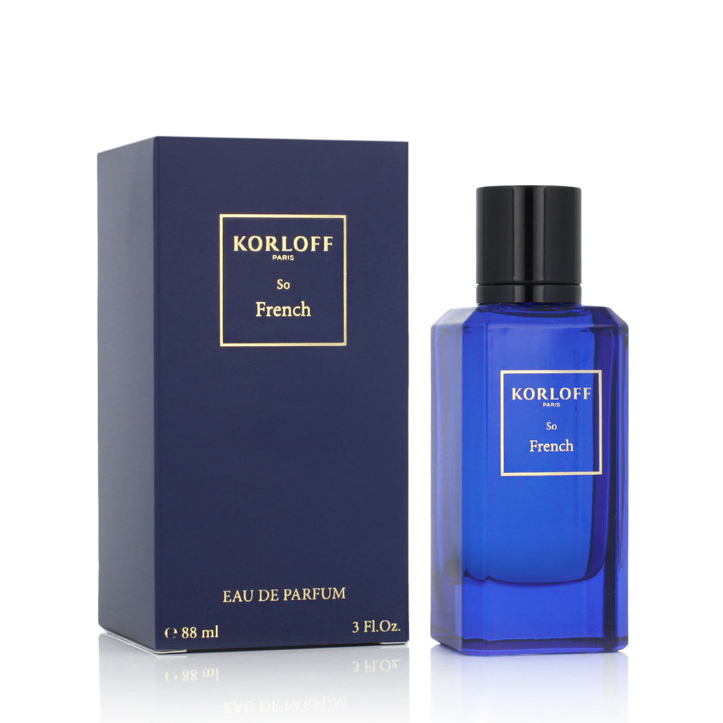 Herrenparfüm korloff edp so french (88 ml) - schönheit