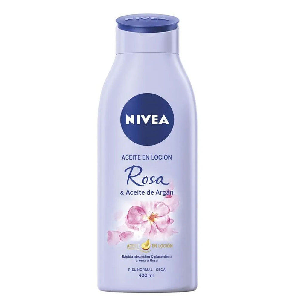 Rosa und argan lotion öl nivea 400 ml - schönheit hautpflege