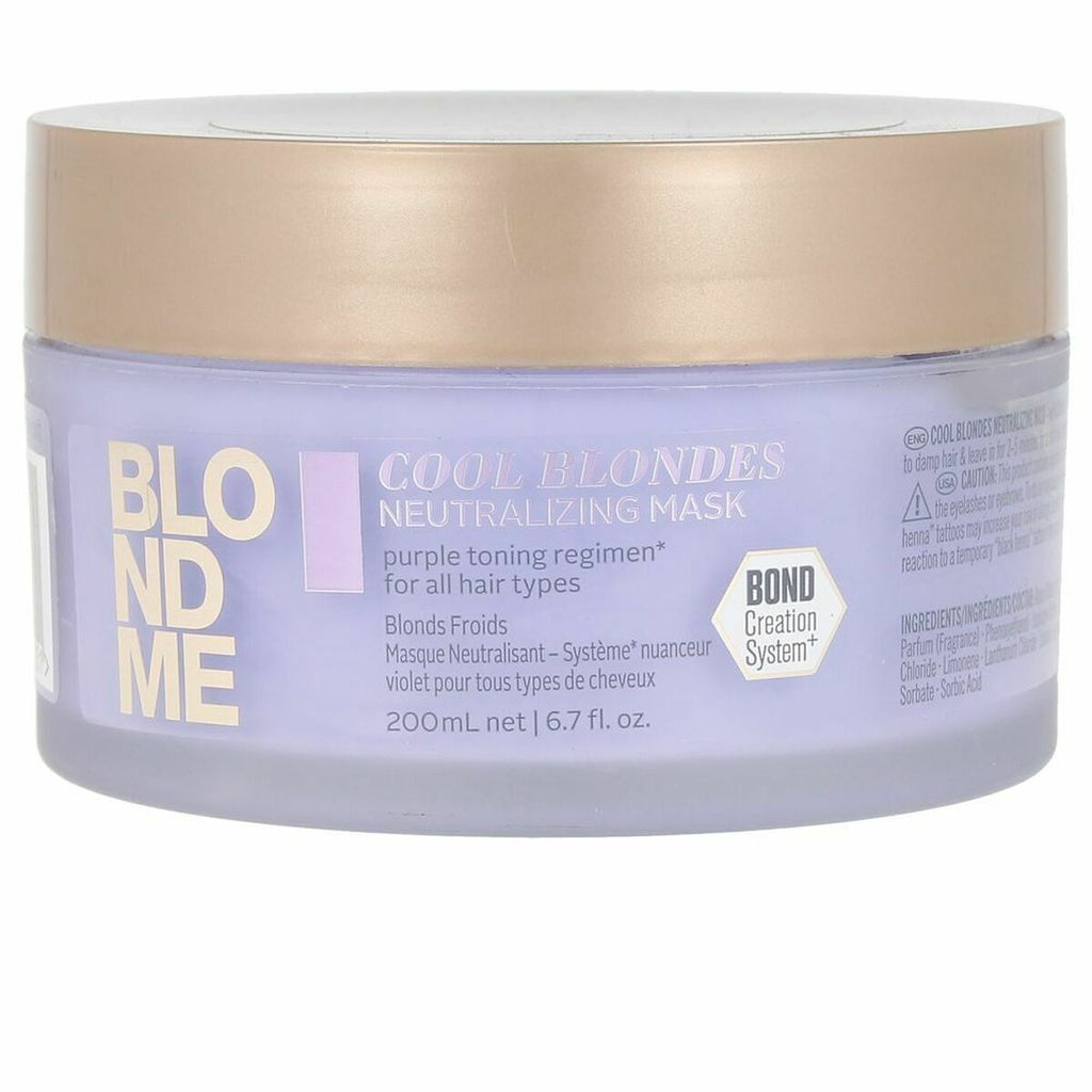 Haarmaske blondme cool blondes schwarzkopf 2631948 200 ml