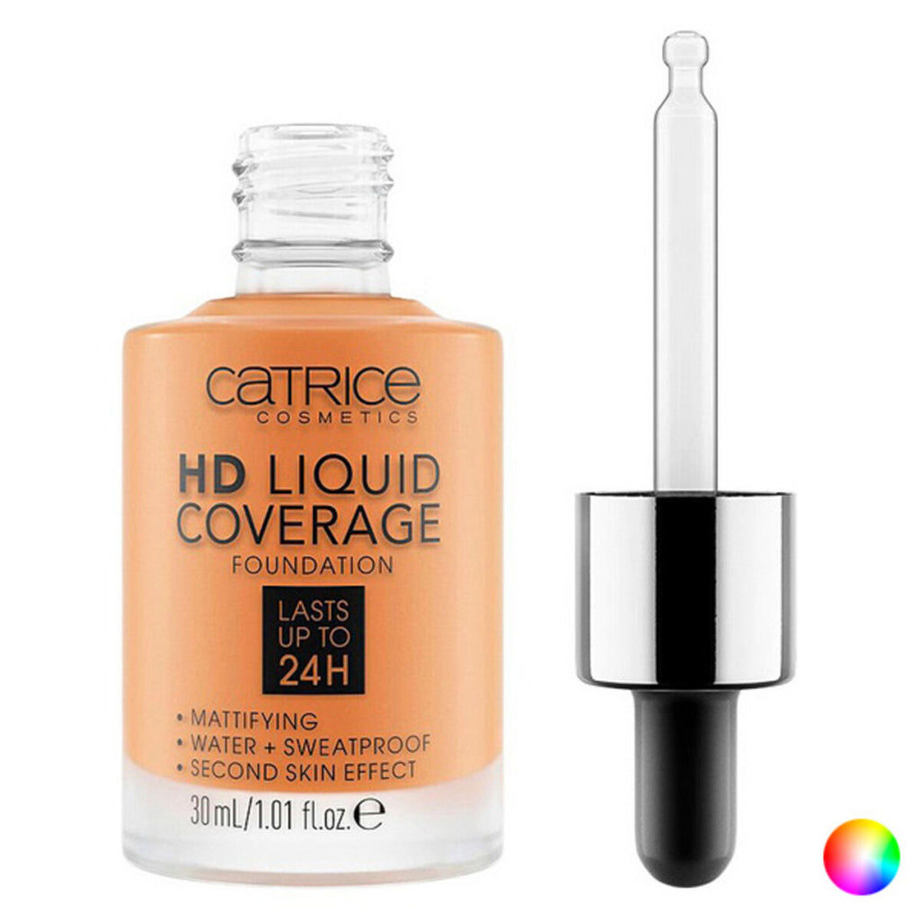 Fluid makeup basis hd liquid coverage foundation catrice