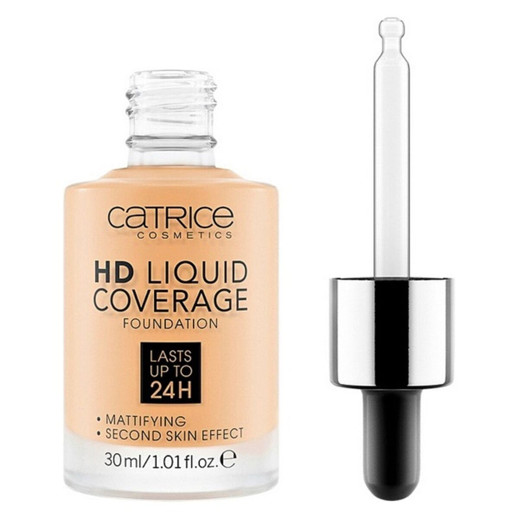 Fluid makeup basis hd liquid coverage foundation catrice