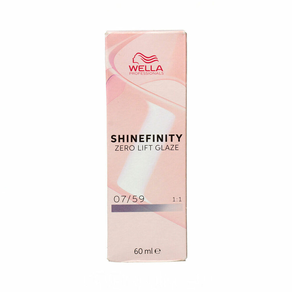 Dauerhafte coloration wella shinefinity nº 07/59 (60 ml)