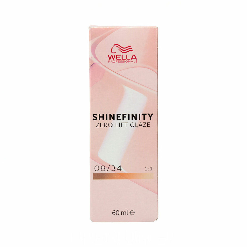 Dauerhafte coloration wella shinefinity nº 08/34 (60 ml)