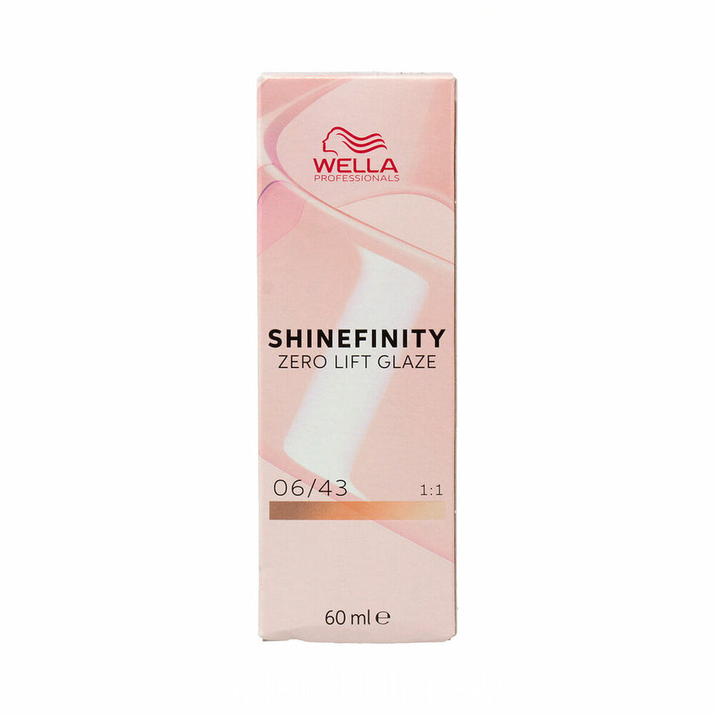 Dauerhafte coloration wella shinefinity nº 06/43 (60 ml)