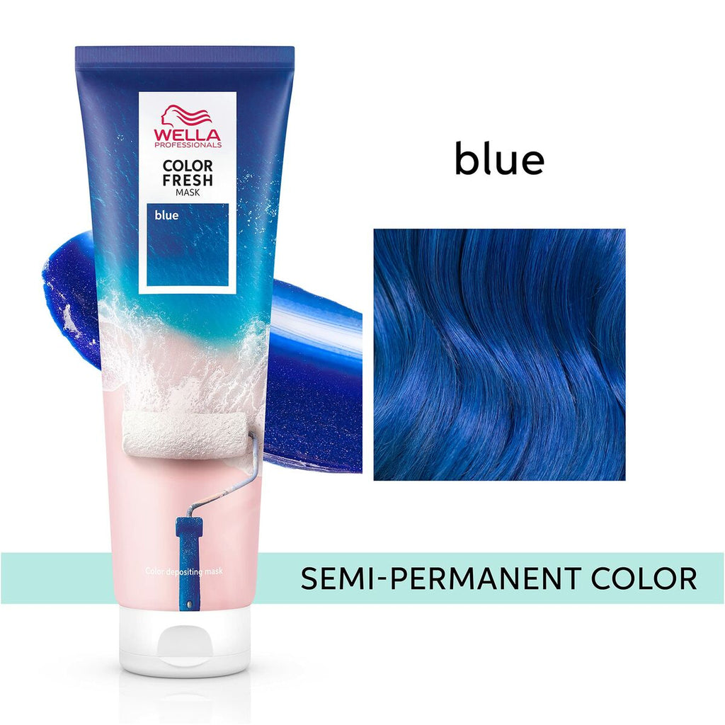 Maske für farbpigmente wella color fresh blau 150 ml