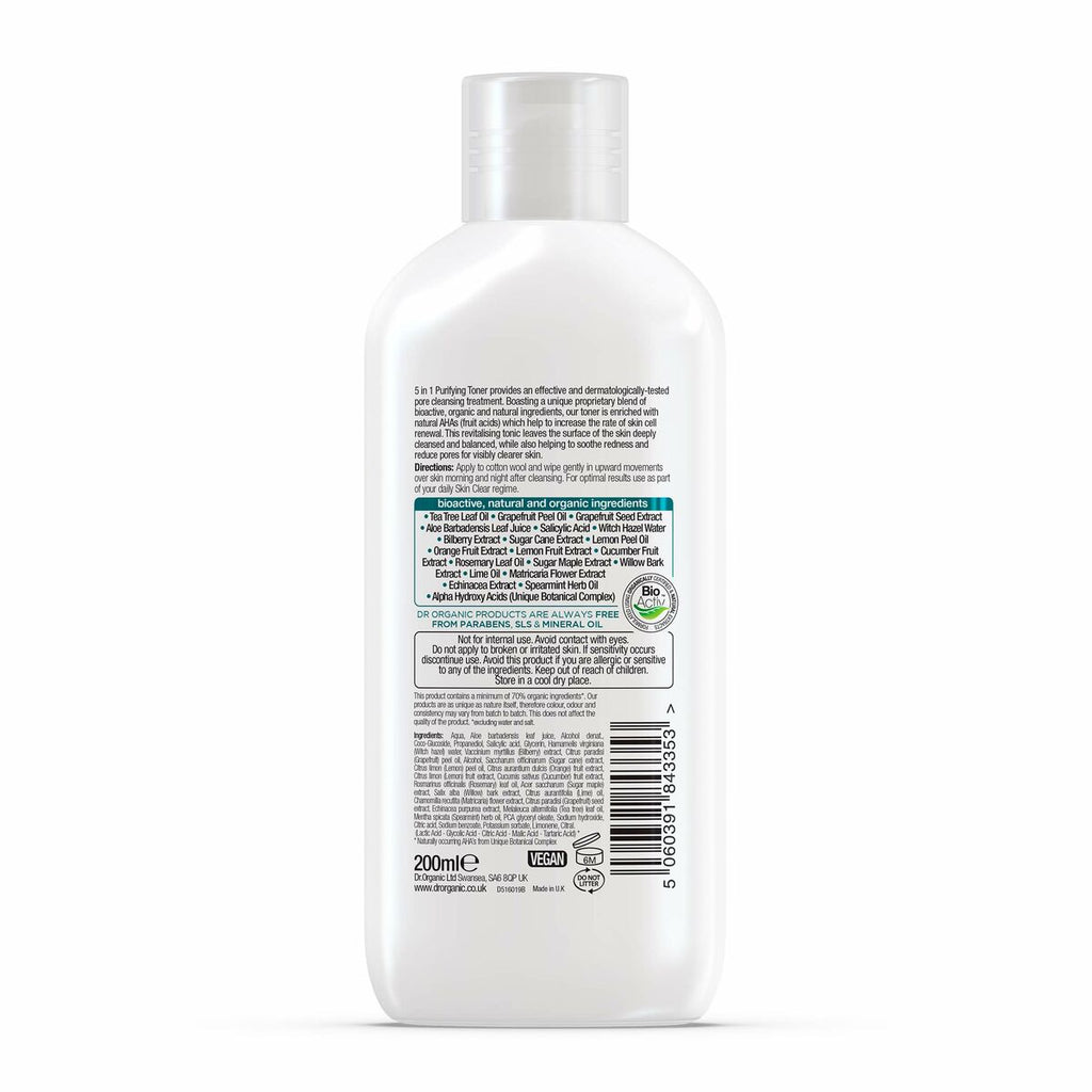 Gesichtstonikum dr.organic skin clear 200 ml reinigende