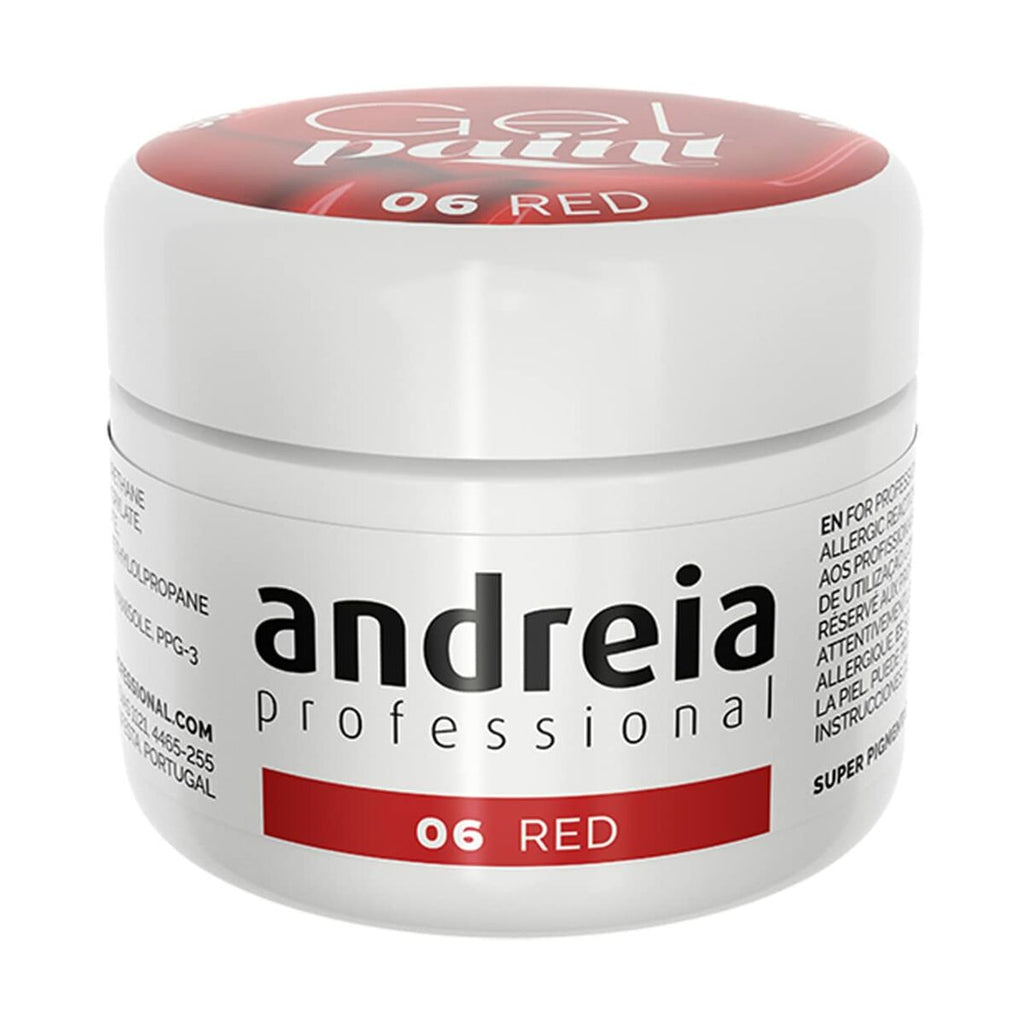 Gel-nagellack andreia gel paint 4 ml rot nº 06