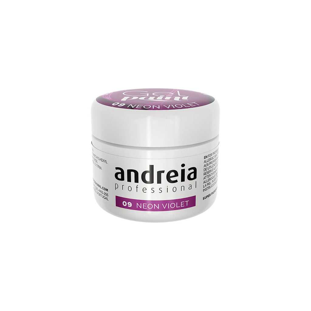 Nagellack andreia gel paint violett nº 09 4 ml neon