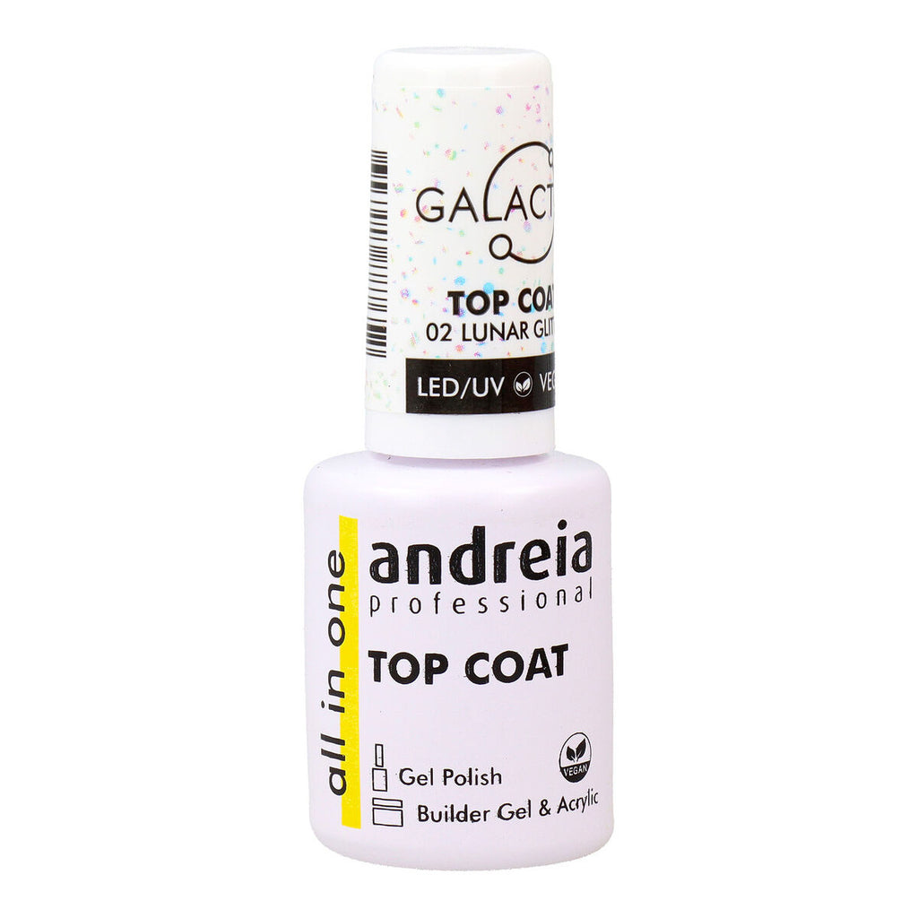 Nagellack andreia galactic top coat nº 02 lunar glitter