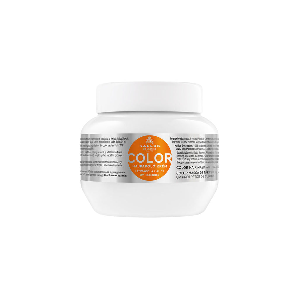 Maske für coloriertes haar kallos cosmetics color 275 ml