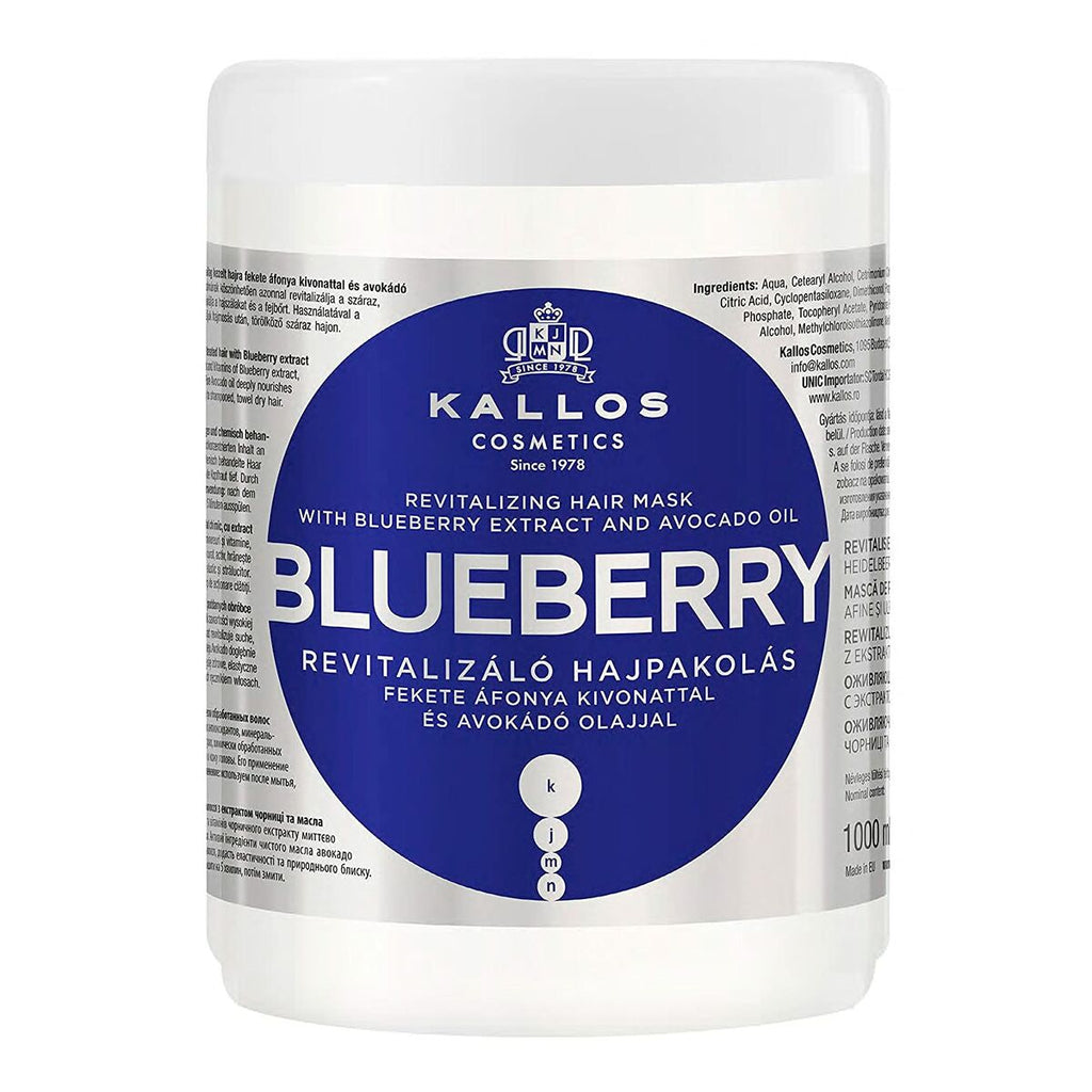 Vitalisierende maske kallos cosmetics blueberry 1 l