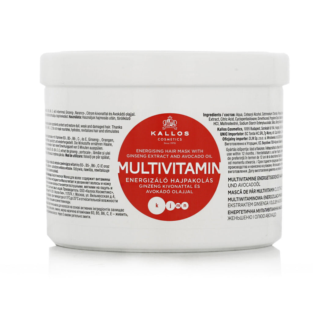 Haarmaske kallos cosmetics multivitamin energiespendend 500