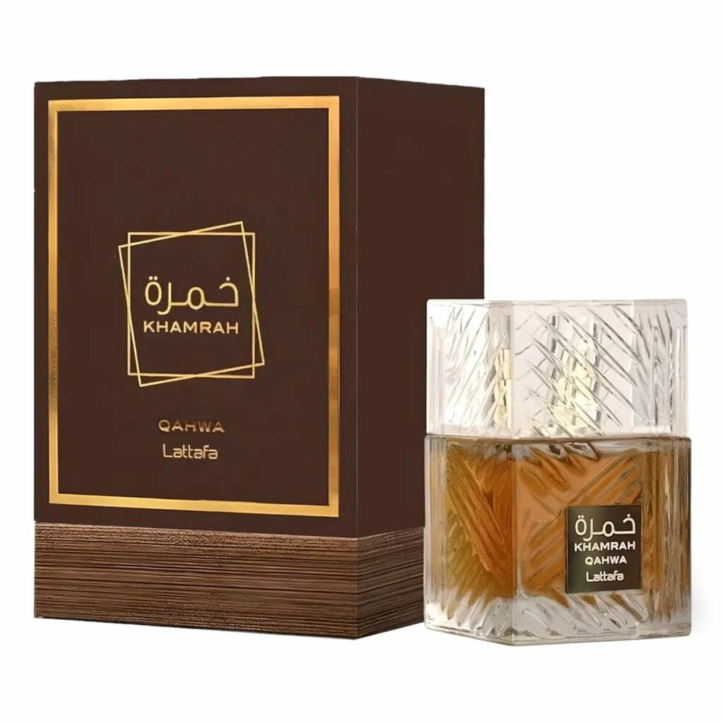 Unisex-parfüm lattafa edp khamrah qahwa 100 ml