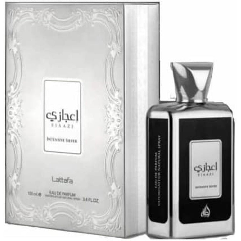 Unisex-parfüm edp lattafa ejaazi intensive silver (100 ml)