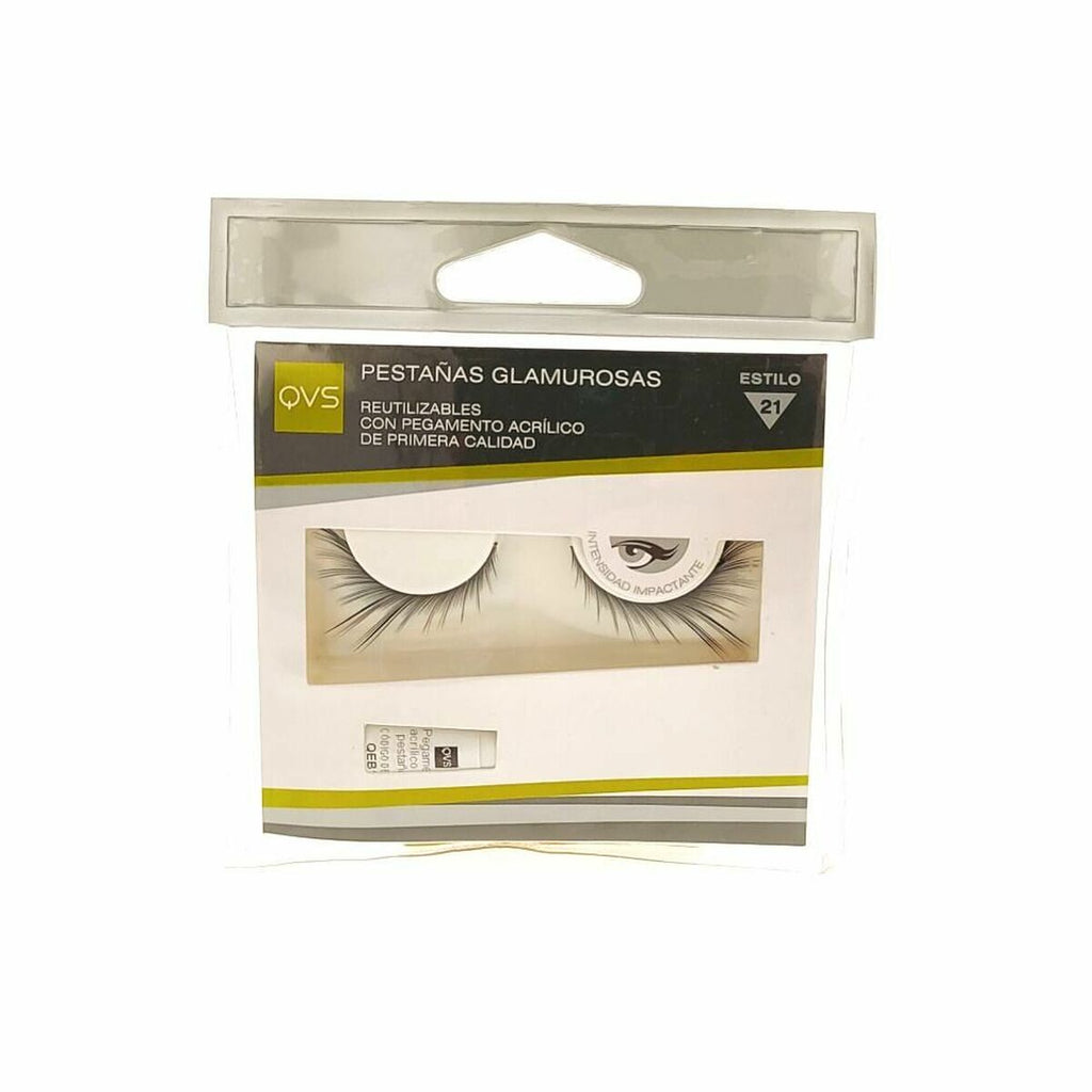 Falsche wimpern qvs glamour estilo21 1 l - schönheit