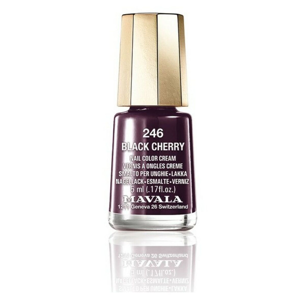 Nagellack nail color mavala 246-black cherry (5 ml)