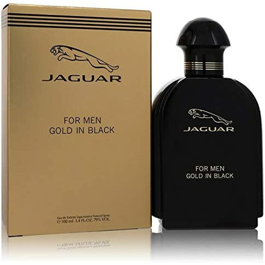 Herrenparfüm jaguar edt gold in black 100 ml - schönheit