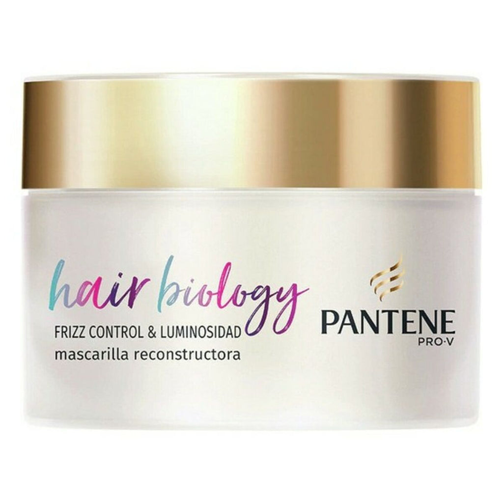 Haarmaske hair biology frizz & luminosidad pantene (160 ml)